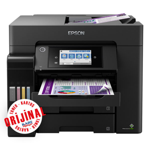 EPSON L6570 EcoTank Wifi Direct Fotokopi Faks Tarayıcı Tanklı Yazıcı A4 - Görsel 2