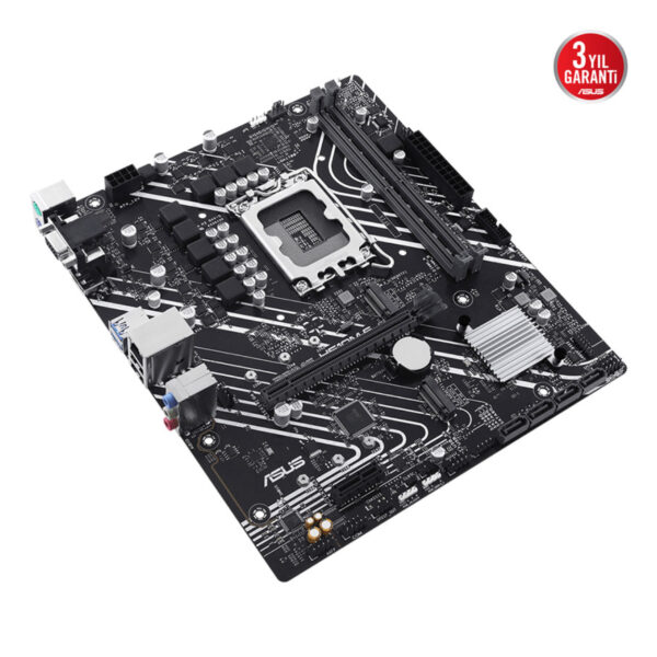 ASUS PRIME H610M-E-CSM DDR5 Intel H610 LGA1700 5600 DP HDMI VGA Çift M2 USB3.2 A - Görsel 5