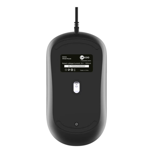 LENOVO LECOO MS104 SİYAH USB KABLOLU MOUSE - Görsel 4