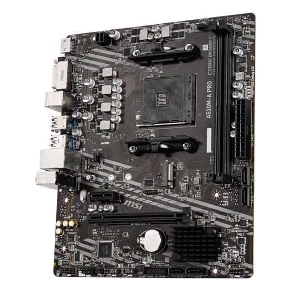 MSI A520M-A PRO AM4 DDR4 4600(OC) DVI HDMI M.2 USB3.2 mATX - Görsel 6