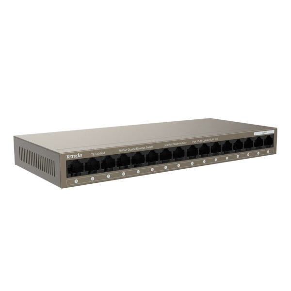 TENDA TEG1016M 16GE Port Desktop Switch - Görsel 4