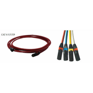 ERAT UTP CAT6  5m 4x2x24# LS0H Patch Cord Kırmızı