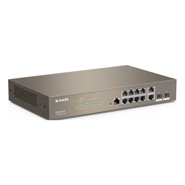 TENDA TEG5312F 8GE Port, 2GE Uplink, 2xSFP L3 Yönetilebilir Switch - Görsel 4