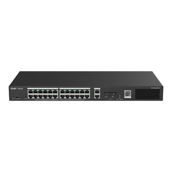 RUIJIE REYEE RG-ES228GS-P 24GE Port 370W Poe,2GE SFP,2GE RJ-45  Uplink Yönetil - Görsel 6