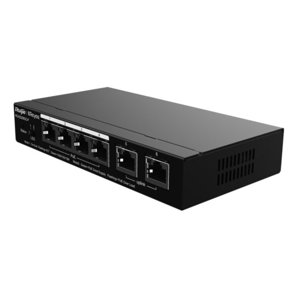 RUIJIE REYEE RG-ES206GC-P 4GE Port 54W PoE+, 2GE Uplink Yönetilebilir Switch - Görsel 6