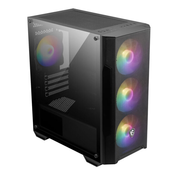 MSI MAG FORGE M100A Akrilik yan panel 3x120mm 1x120mm Auto RGB Fan mATX Gaming B - Görsel 8