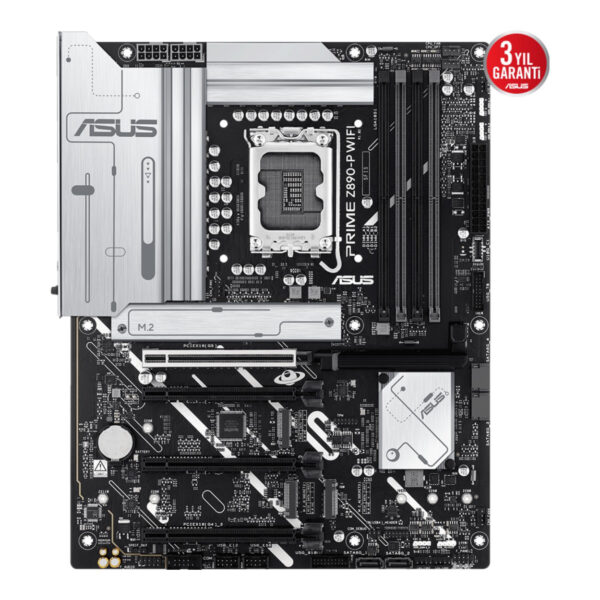 ASUS PRIME Z890-P WIFI LGA1851 DDR5 8400 USB4 4xM2 WiFi 7+BT ATX - Görsel 6