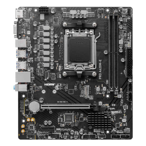 MSI PRO A620M-E AM5 DDR5 6800MHZ(OC) HDMI VGA M.2 USB3.2 mATX - Görsel 6