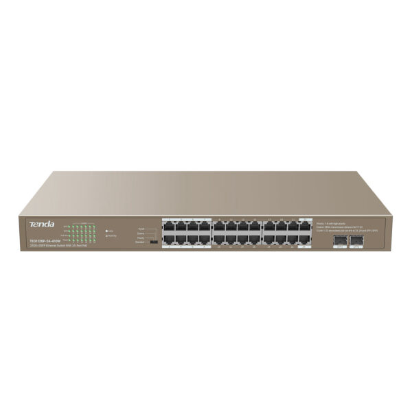 TENDA TEG1126P-24-410W 22GE PoE Port (370W), 2xCombo SFP Switch - Görsel 4