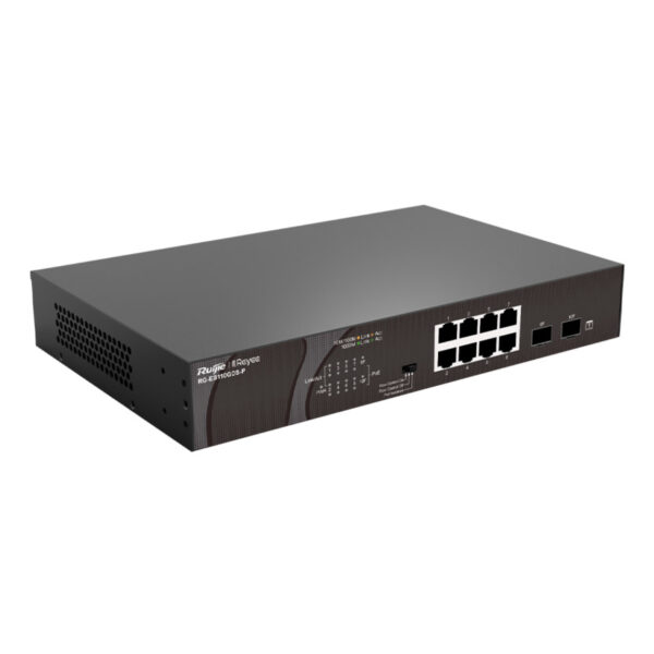 RUIJIE REYEE RG-ES110GDS-P 8GE 120W Poe,  2GE SFP Uplink Switch - Görsel 2