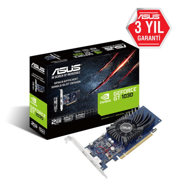 2 GB ASUS GT1030-2G-BRK GDDR5 64bit 1506Mhz 1xHDMI 1xDP LOW PROFİLl EKRAN - Görsel 5