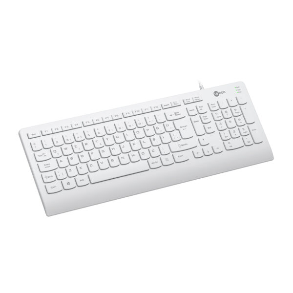 LENOVO LECOO KB103 BEYAZ KABLOLU Q KLAVYE - Görsel 4