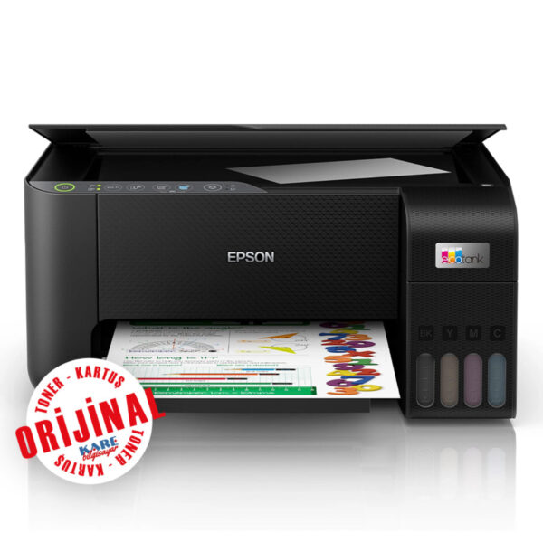 EPSON L3250 EcoTank WiFi, Direct WiFi, Yazıcı, Tarayıcı,Fotokopi, A4, USB P - Görsel 3