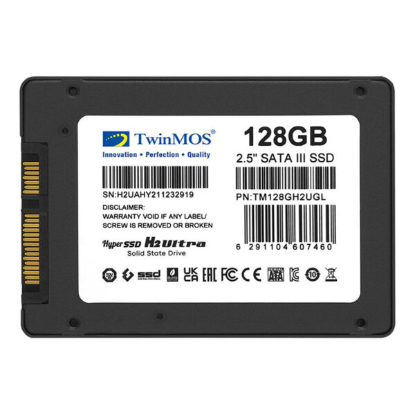 TwinMOS 128GB 2.5" SATA3 SSD 580Mb-550Mb/s TLC 3DNAND - Görsel 4