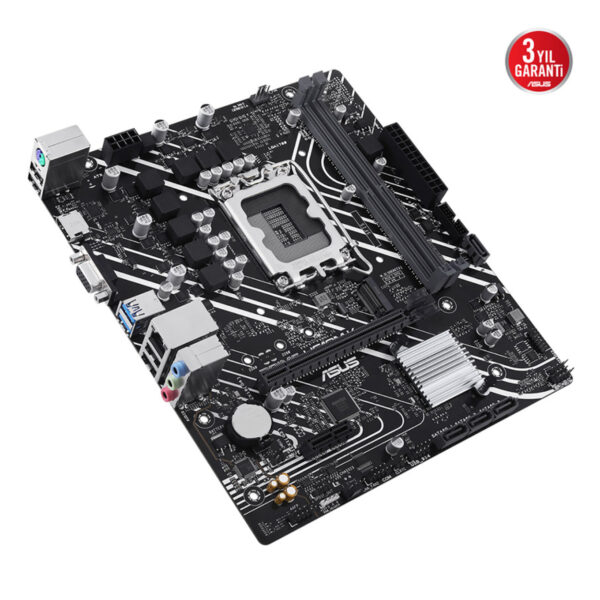 ASUS PRIME H610M-K Intel H610 LGA1700 DDR5 5600 DP HDMI M2 USB3.2 mATX ASUS 5X P - Görsel 7