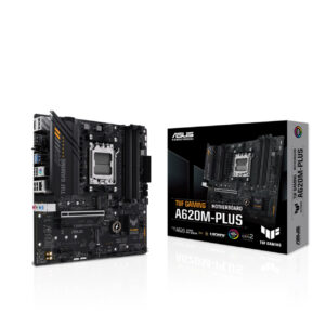 ASUS TUF GAMING A620M-PLUS AMD A620 AM5 DDR5 6400 2xDP 2xM2 USB3.2 AURA RGB mATX