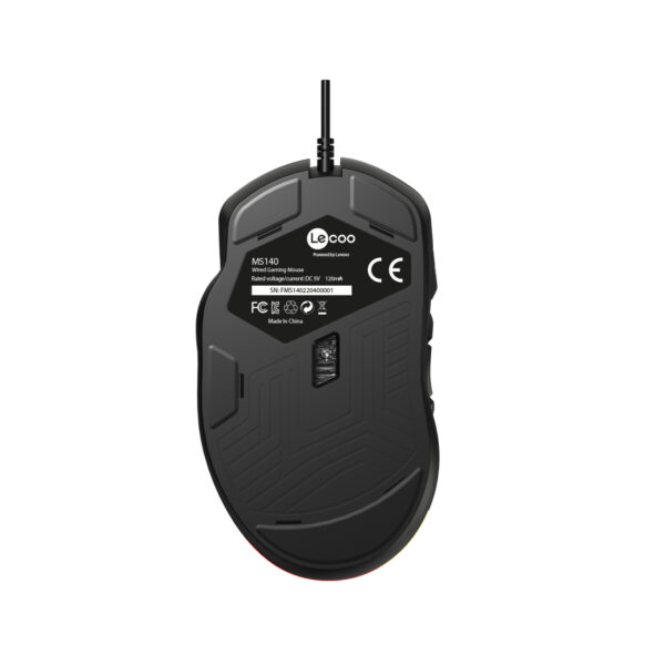 LENOVO LECOO MS140 SİYAH KABLOLU RGB LED 6400DPI 10T MAKRO OYUNCU MOUSE
