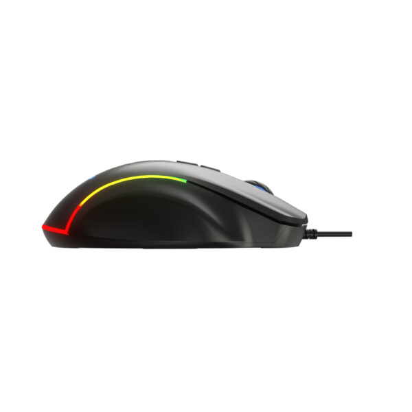 LENOVO LECOO MS140 SİYAH KABLOLU RGB LED 6400DPI 10T MAKRO OYUNCU MOUSE - Görsel 3