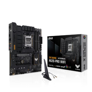 ASUS TUF GAMING A620-PRO WIFI AM5 DDR5 6400 2xM2 USB3.2 AX WF+BT AURA RGB ATX
