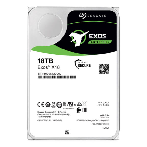 SEAGATE EXOS Enterprise 18 TB SATA X18  512E 7200RPM 256MB - Görsel 3