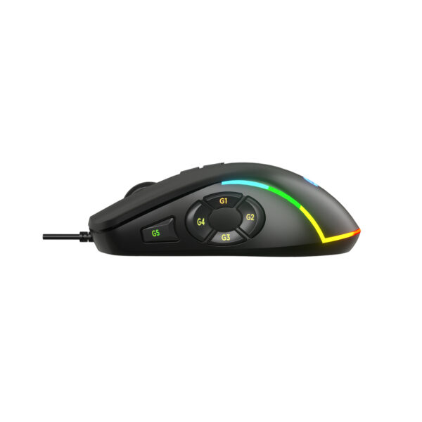 LENOVO LECOO MS140 SİYAH KABLOLU RGB LED 6400DPI 10T MAKRO OYUNCU MOUSE - Görsel 7