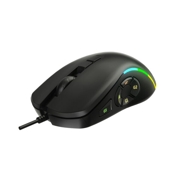 LENOVO LECOO MS140 SİYAH KABLOLU RGB LED 6400DPI 10T MAKRO OYUNCU MOUSE - Görsel 9