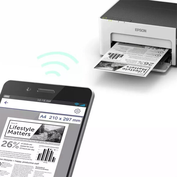 EPSON M1120 EcoTank Mono Yazıcı USB, WiFi, Wi-Fi Direct - Görsel 4