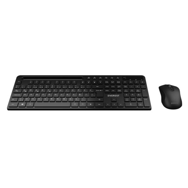 EVEREST KM-730 Siyah Kablosuz Q Multimedia Klavye + Mouse Set - Görsel 4