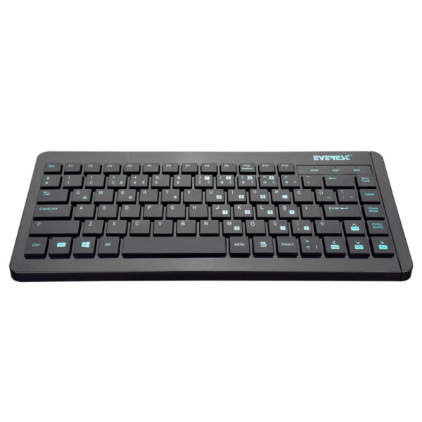 EVERST KB-410 Siyah USB Q Mini Klavye - Görsel 4
