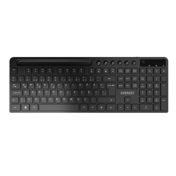 EVEREST KM-730 Siyah Kablosuz Q Multimedia Klavye + Mouse Set - Görsel 5