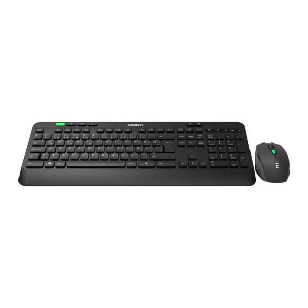 EVEREST KM-2620 USB Sessiz Switch Kablosuz Siyah Q Multimedia Klavye + Mouse