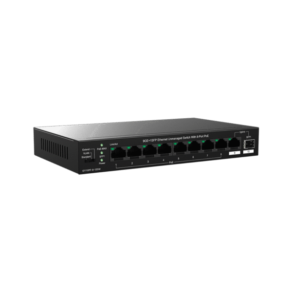 IP-COM G1110PF-8-120W 8GE PoE Port (120W), 1xSFP + 1x GE Uplink Switch