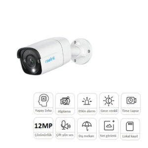 REOLINK P340 12MP 4MM IR BULLET KAMERA(RENKLİ)