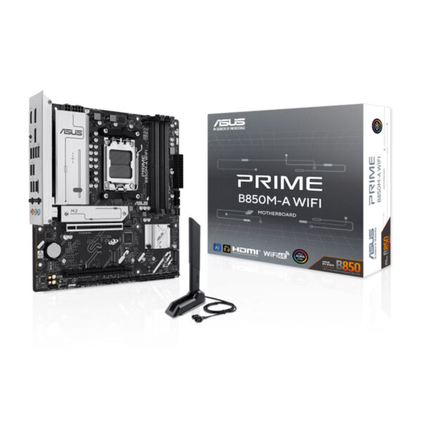 ASUS PRIME B850M-A WIFI DDR5 8000 2xDP HDMI 3xM2 AURA RGB mATX