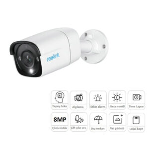 REOLINK P330 8MP 2.8mm AI Bullet Kamera (Renkli)