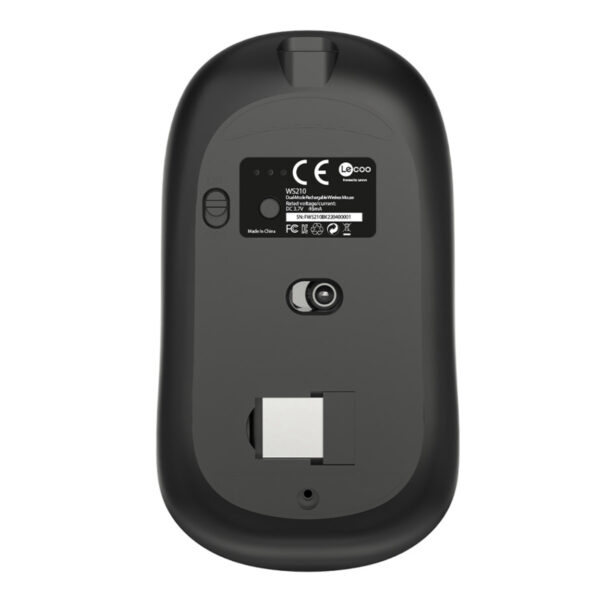 LENOVO LECOO WS210 SİYAH BLUETOOTH & 2.4G WİFİ WİRELESS CHARGİNG  MOUSE - Görsel 4
