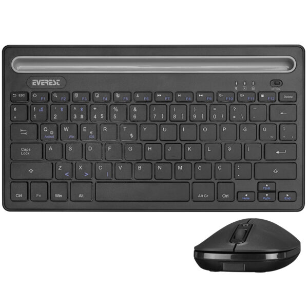 EVEREST KM-BT803 Siyah 3 in 1 BT 5.0+3.0+2.4Ghz 1600dpi Q Multimedia Kablosuz - Görsel 6