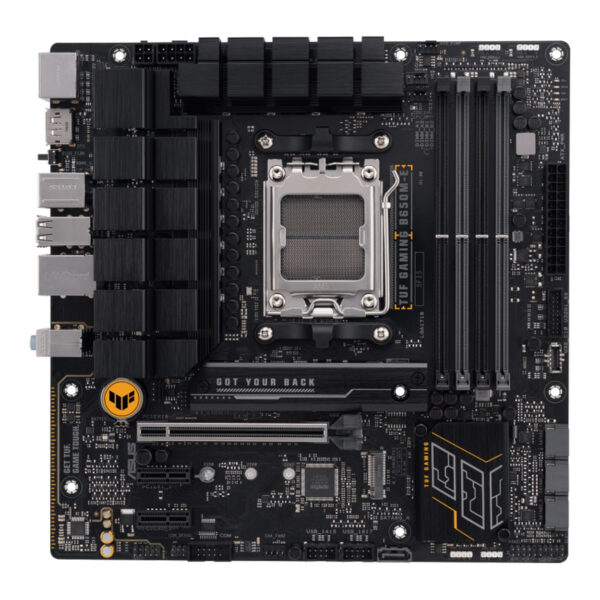 ASUS TUF GAMING B650M-E AM5 DDR5 6400 2xDP HDMI Çift M2 USB3.2 AURA RGB mATX - Görsel 2