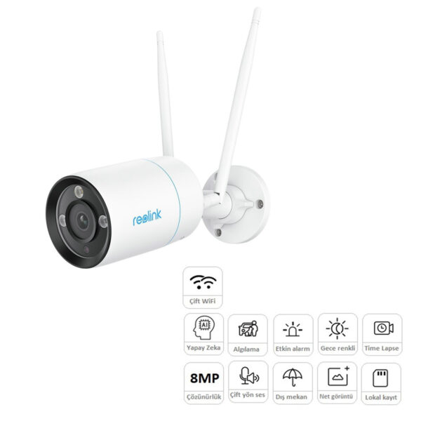 REOLINK RLC-810WA 8MP 2.8mm WiFi AI Bullet Kamera
