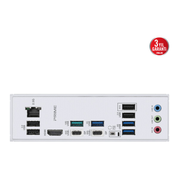ASUS PRIME X870-P AMD X870 AM5 DDR5 8000 HDMI 2xUSB4 4x M2 USB3.2 AURA RGB 2.5Gb - Görsel 6