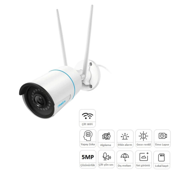 REOLINK RLC-510WA 5MP 2.8mm WiFi AI Bullet Kamera