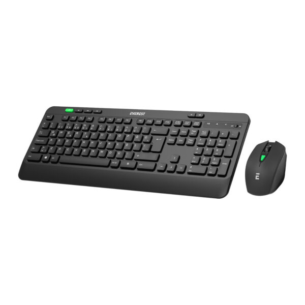 EVEREST KM-2620 USB Sessiz Switch Kablosuz Siyah Q Multimedia Klavye + Mouse - Görsel 4