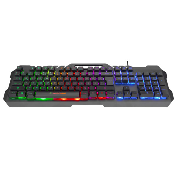 RAMPAGE FITMENT KM-GX7 Aydınlatmalı Gaming Q Klavye + Kulaklık + Mouse + Pad - Görsel 8