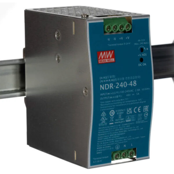 Meanwell AC - DC Dönüştürücü NDR-240-48V PSU - Görsel 2