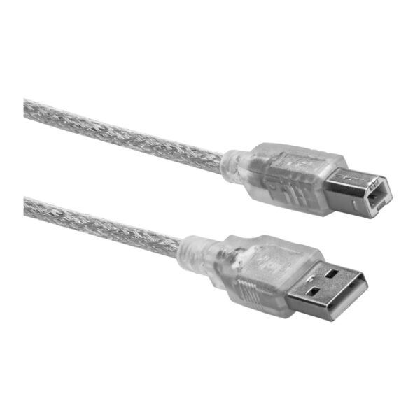 S-LINK SL-U2007  7m USB2.0  Şeffaf Yazıcı Kablosu - Görsel 2