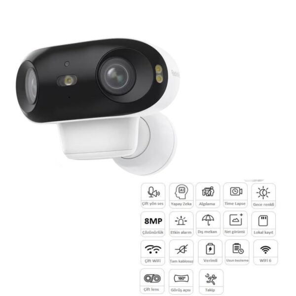 REOLINK ARGUS 4 PRO 8MP 4K Ultra HD 180° Dual Lens IP Kamera