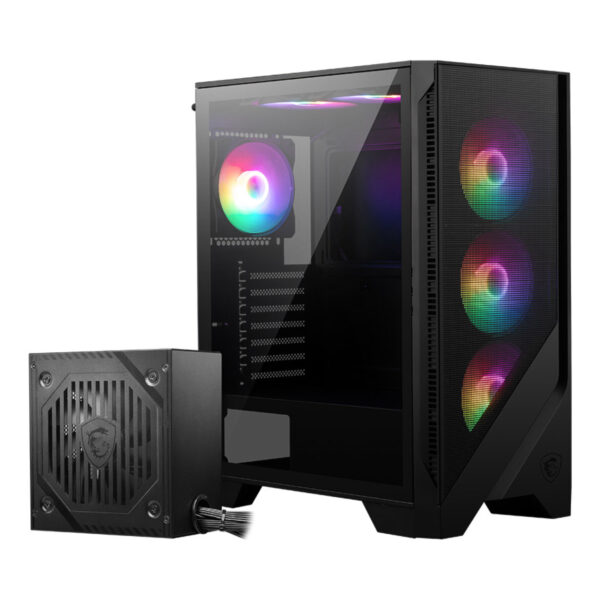 MSI MAG FORGE 120A B65 Temperli Cam 6 x120mm Auto RGB Fan 650W Bronz ATX Gaming - Görsel 2