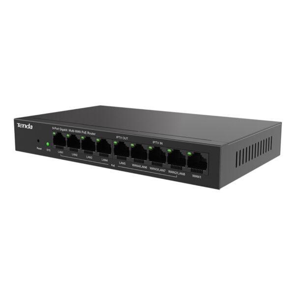 TENDA G0-8G-POE 9 Port Gigabit Ethernet PoE Router - Görsel 2