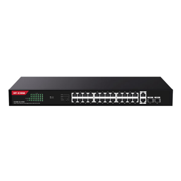 IP-COM G1128-24-410W 24GE PoE Port (370W), 2xCombo SFP Switch - Görsel 3