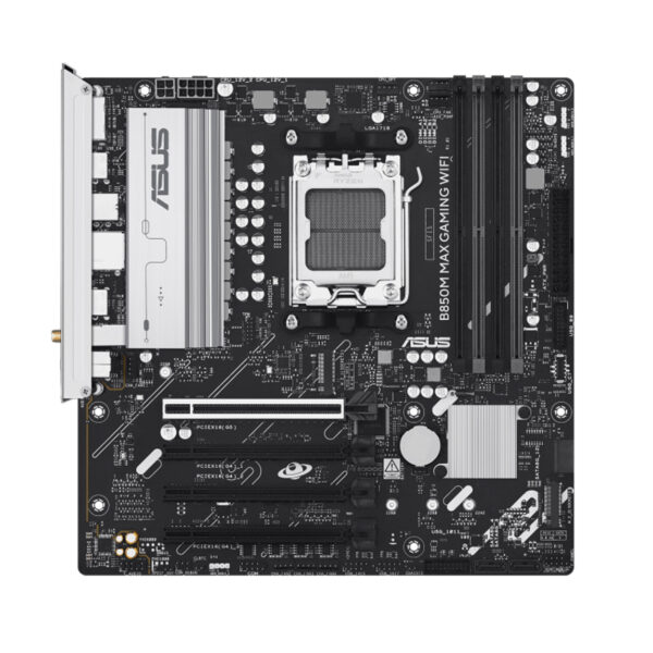 ASUS B850M MAX GAMING WIFI DDR5 8000 DP HDMI 3xM2 AURA RGB mATX - Görsel 3